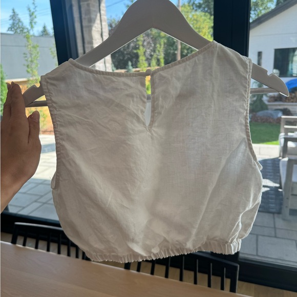 DISSH DYLAN LINEN CROP TOP white - Picture 8 of 10